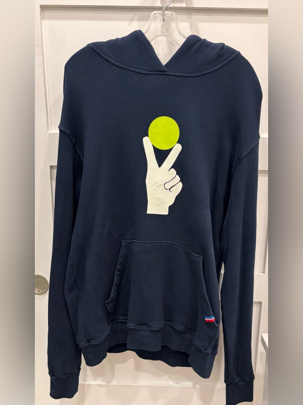 Unisex Navy Rally Pickleball Peace Hoodie